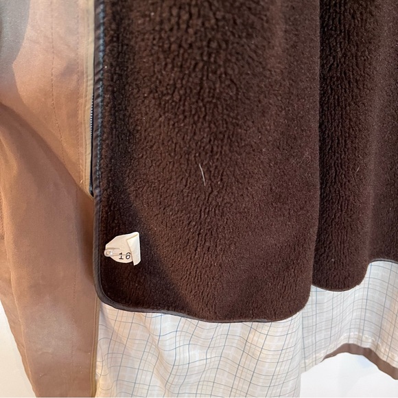 Maxi Full Ankle Length London Fog Long Coat Taupe Womens 16R Removable Liner - Picture 11 of 11